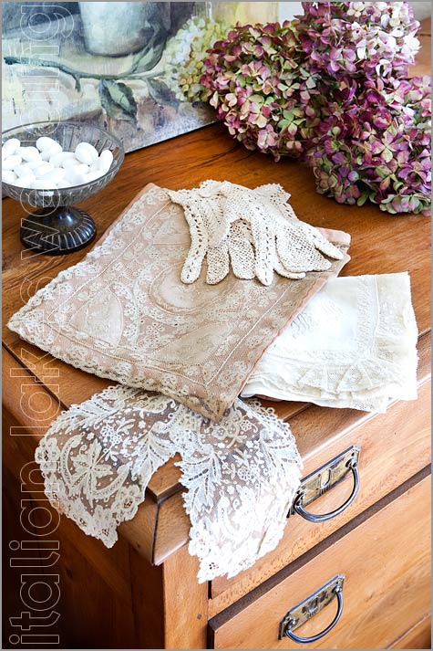 wedding vintage laces shabby chic style in Italy
