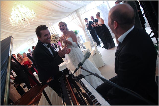 piano player for Villa Balbianello weddings