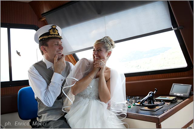 wedding cruise on Lake Orta Italy
