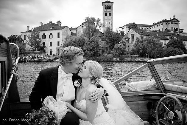 Norwegian wedding on Lake Orta Italy