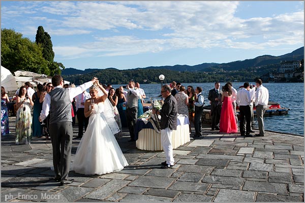 cocktail party by the lake Orta