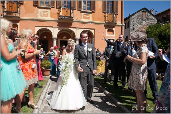 civil wedding ceremony at Villa Bossi Lake Orta