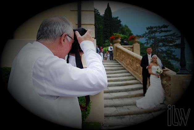 wedding ceremony at Villa Balbianello