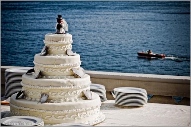 wedding cake at Grand Hotel Majestic in Pallanza