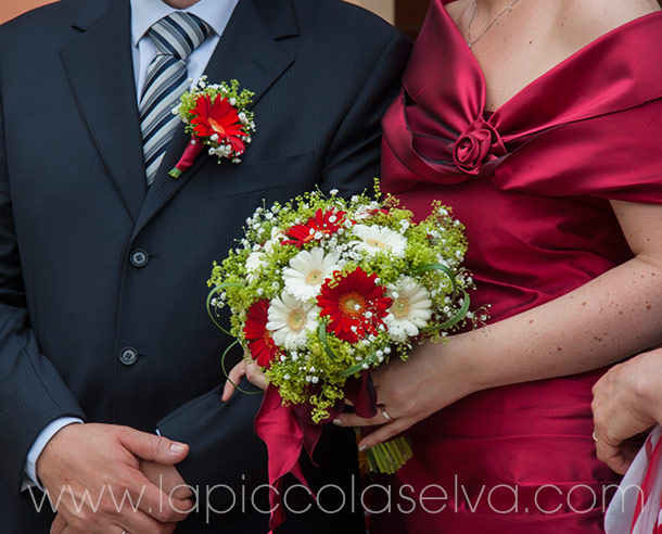 bridal bouquet with gerberas