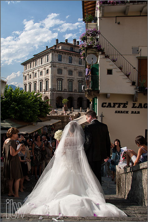 wedding ceremony at church of Isola Bella
