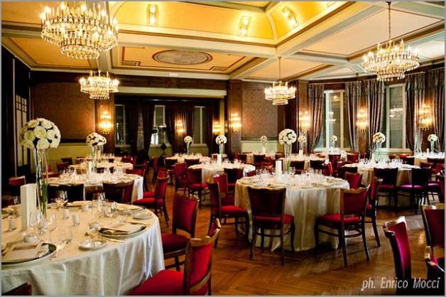 wedding dinner at Hotel Majestic in Pallanza Lake Maggiore