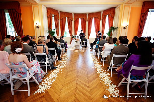 wedding ceremony at Grand Hotel Majestic
