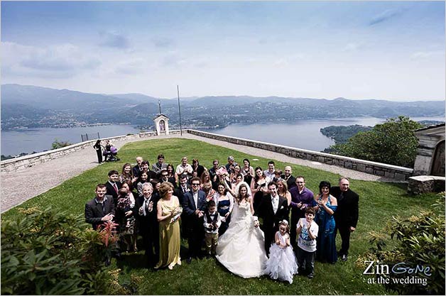Wedding at Madonna del Sasso church, lake Orta
