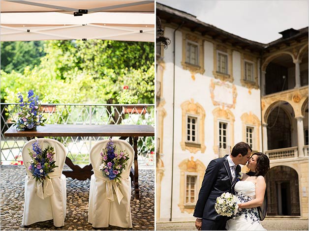 Civil ceremony at Palazzo Sperati in Miasino, lake Orta