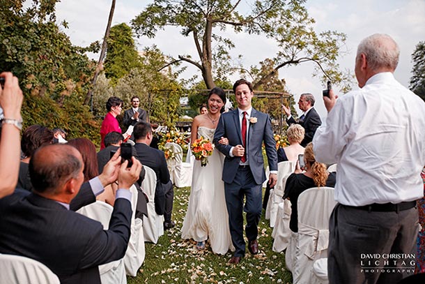  Angela and Jr's wedding - August 2012 Bride and groom exit a real just married moment! Photo by David Chrisian Lichtag