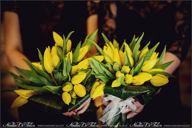 tulips bridal bouquet
