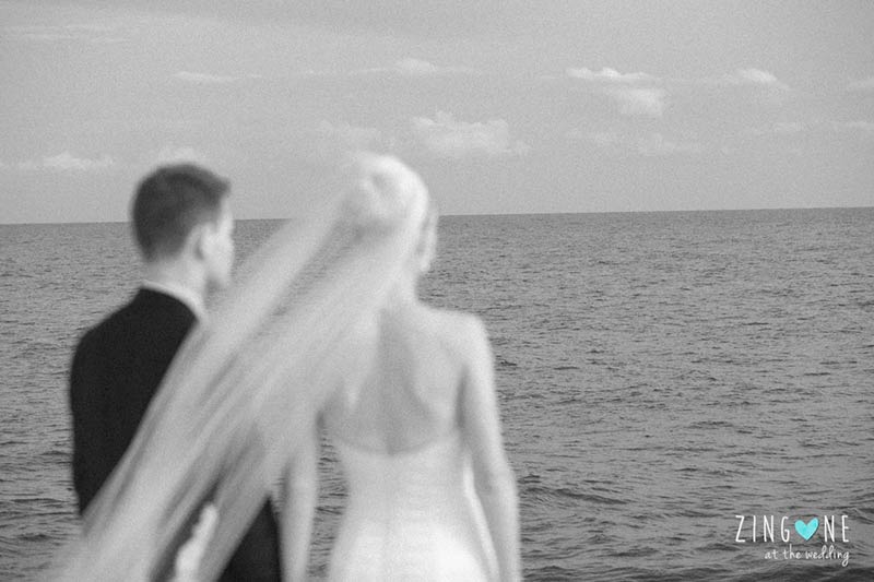 Anne and Nicolaj's wedding on Roman seaside