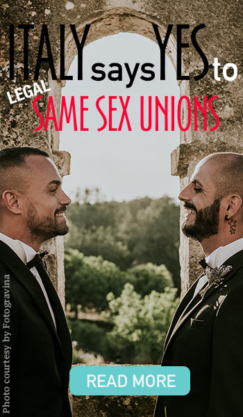 Gay weddings Italy