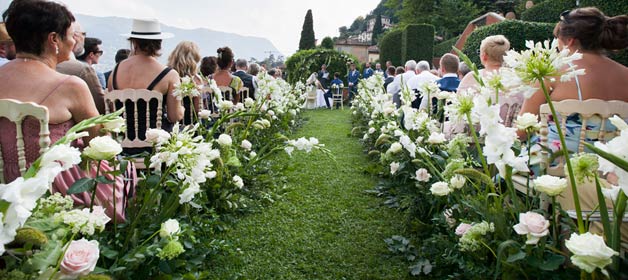Krista & Matthew’s wedding on Lake Como: focus on flower design!