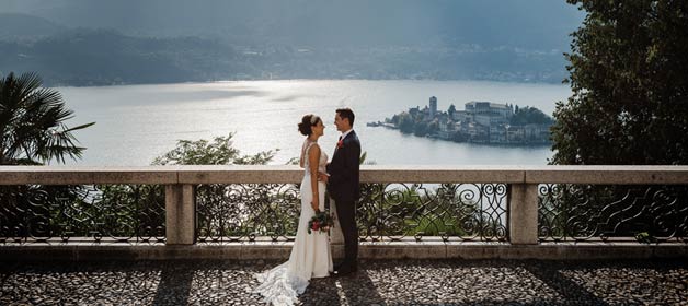 Lake Orta Country Chic wedding by the shores