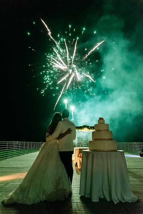 wedding cake in Sirmione