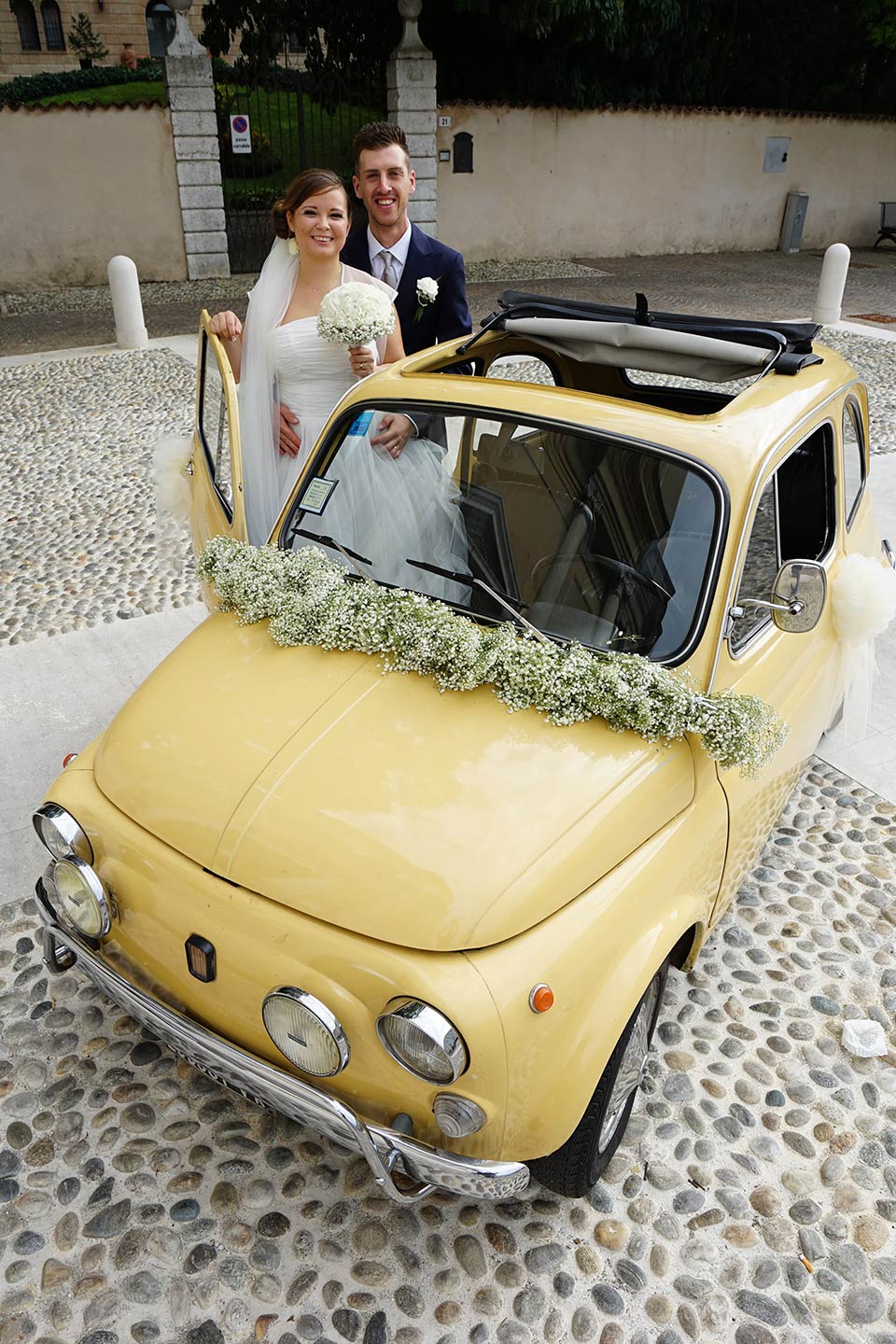 vintage car hire wedding Venice