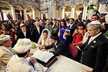 Jewish Wedding in Rome Synagogue