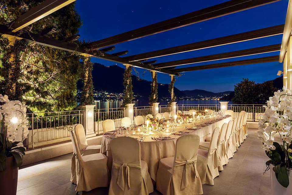 wedding reception Grand Hotel Imperiale Moltrasio lake Como