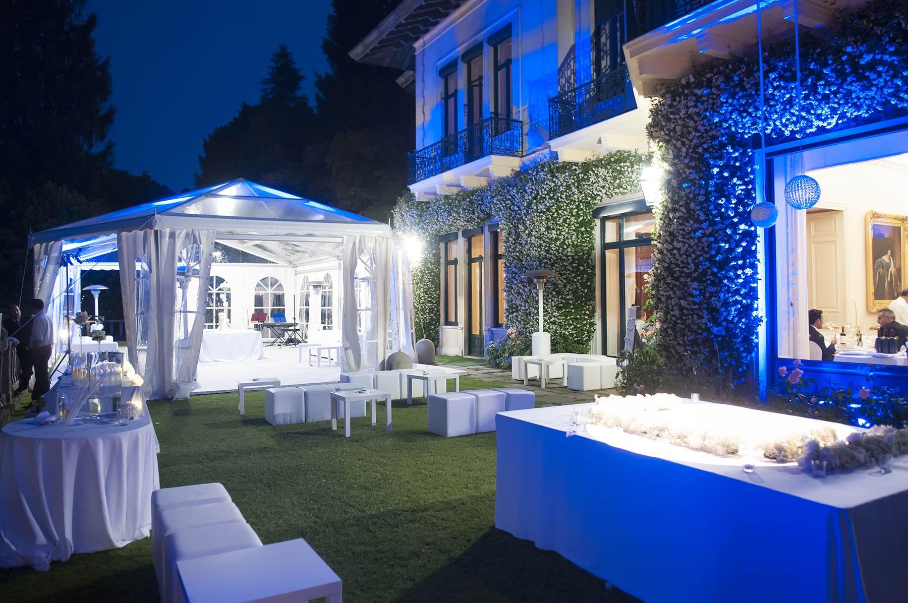 wedding reception at Villa Claudia Stresa