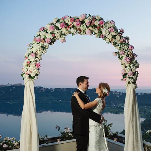 Civil wedding ceremonies Lake Albano Rome