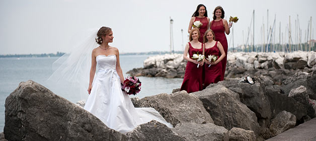 A Russian dream wedding on lake Garda