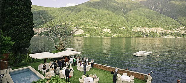 A very scenic wedding at lake Como