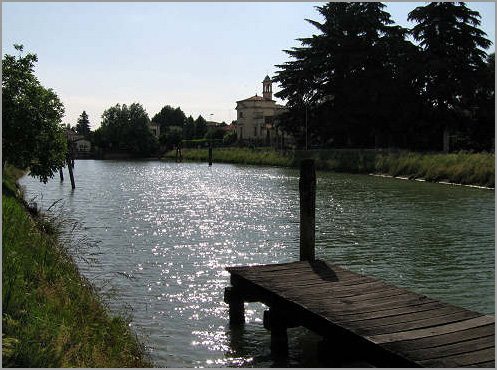 church on Brenta river, Veneto italy