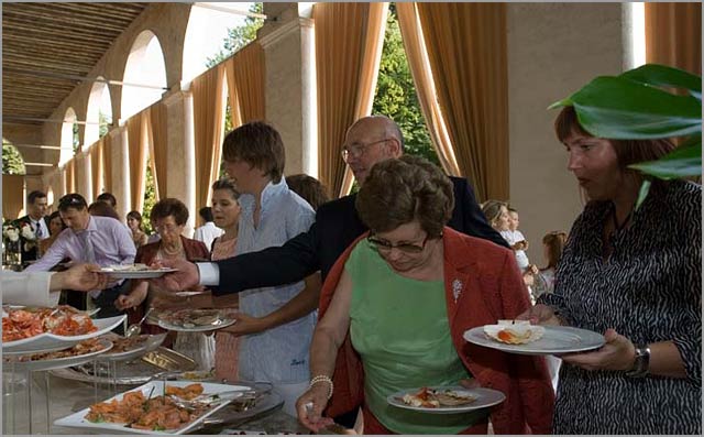 traditional Veneto wedding aperitif