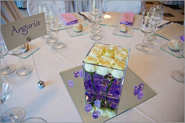 wedding centerpieces villa Ortea lake Orta