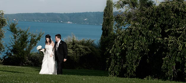 A romantic church on Lake Bracciano