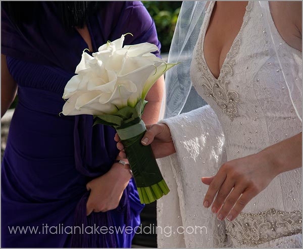 white calla lily bridal bouquet