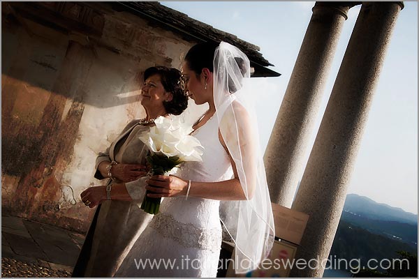 wedding in Sacro Monte church Lake Orta