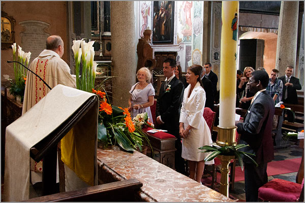 religious ceremony at Assunta church Lake Orta