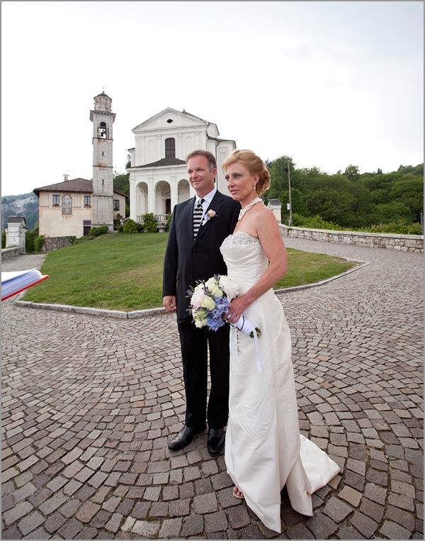 symbolic blessing at Madonna del Sasso church