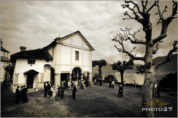 wedding in the church of Sacro Monte di Ghiffa