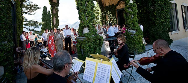 A String Quartet to Lake Como Beach Club