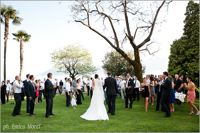 Outdoor Aperitif in the garden, Grand Hotel Majestic lake Maggiore