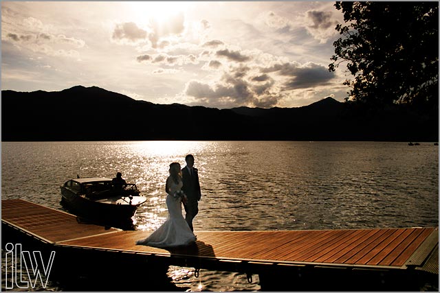 Ustaria Ca del Rat restaurant with private pier on Lake Orta