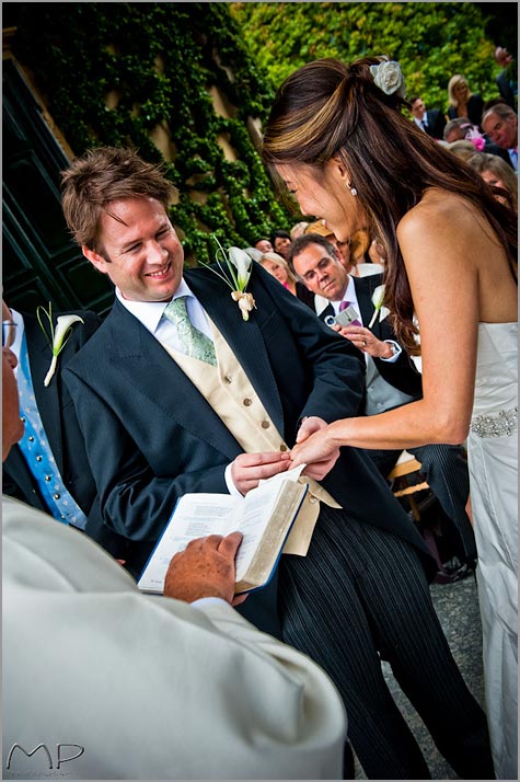 wedding ceremony in Villa del Balbianello