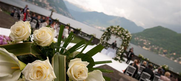 A famous guest for a very special day on lake Como