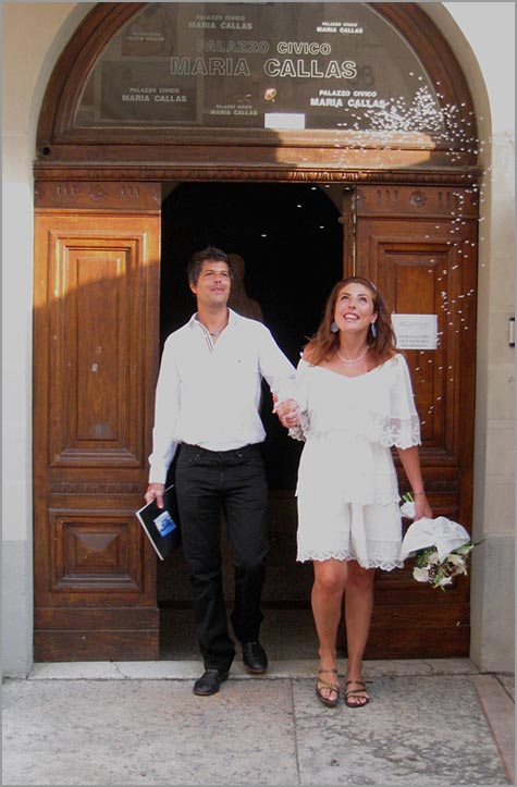 civil wedding ceremony in Sirmione