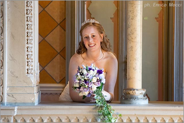 Lilac bridal bouquet by La Piccola Selva florist - Lake Orta