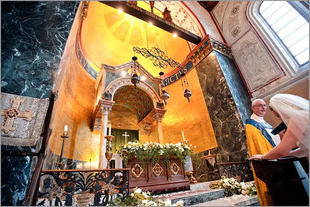 wedding ceremony church of Ascensione Cadenabbia lake Como