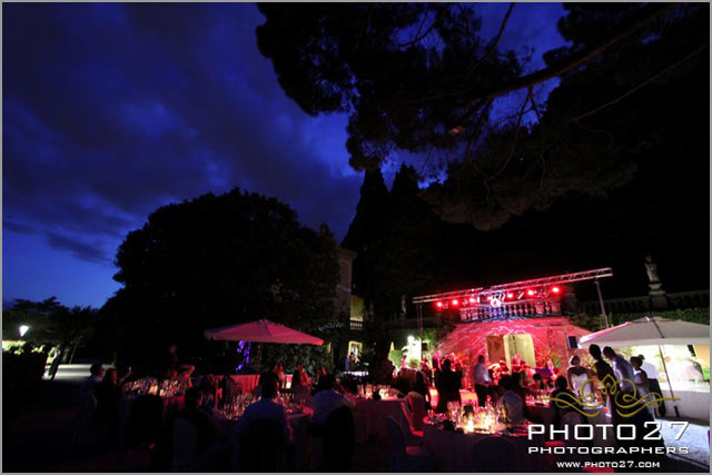 wedding party in Cernobbio