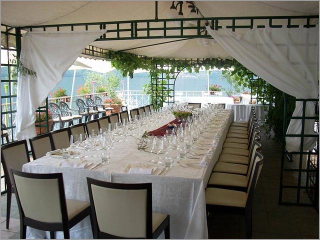outdoor wedding reception Hotel Giardinetto