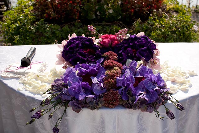 butterflies themed wedding on lake Como Italy