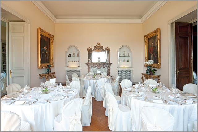 wedding reception to Villa Dal Pozzo