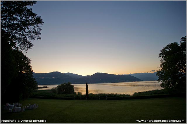 Villa Rocchetta wedding reception by the lake shores